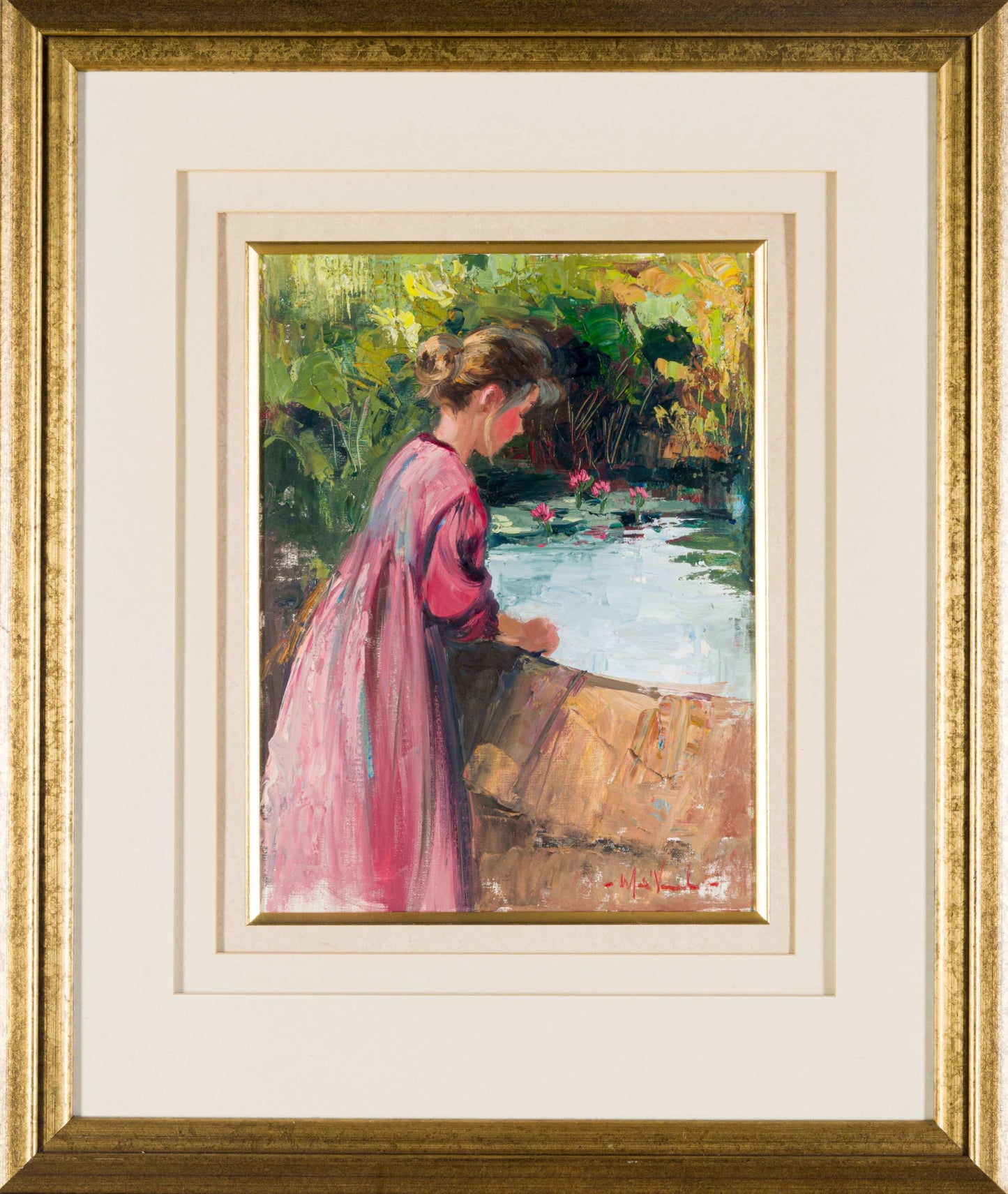 Marie Vermeulen Breedt - Child gazing into a pond