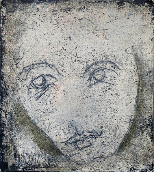 Michael Heyns -Small Face 18x16cm