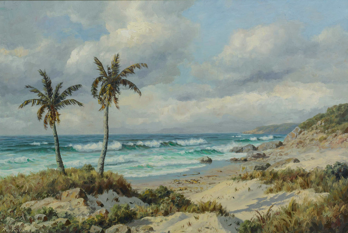Roy Taylor - Beautiful Kwazulu Natal Beach Scene, 100x70cm