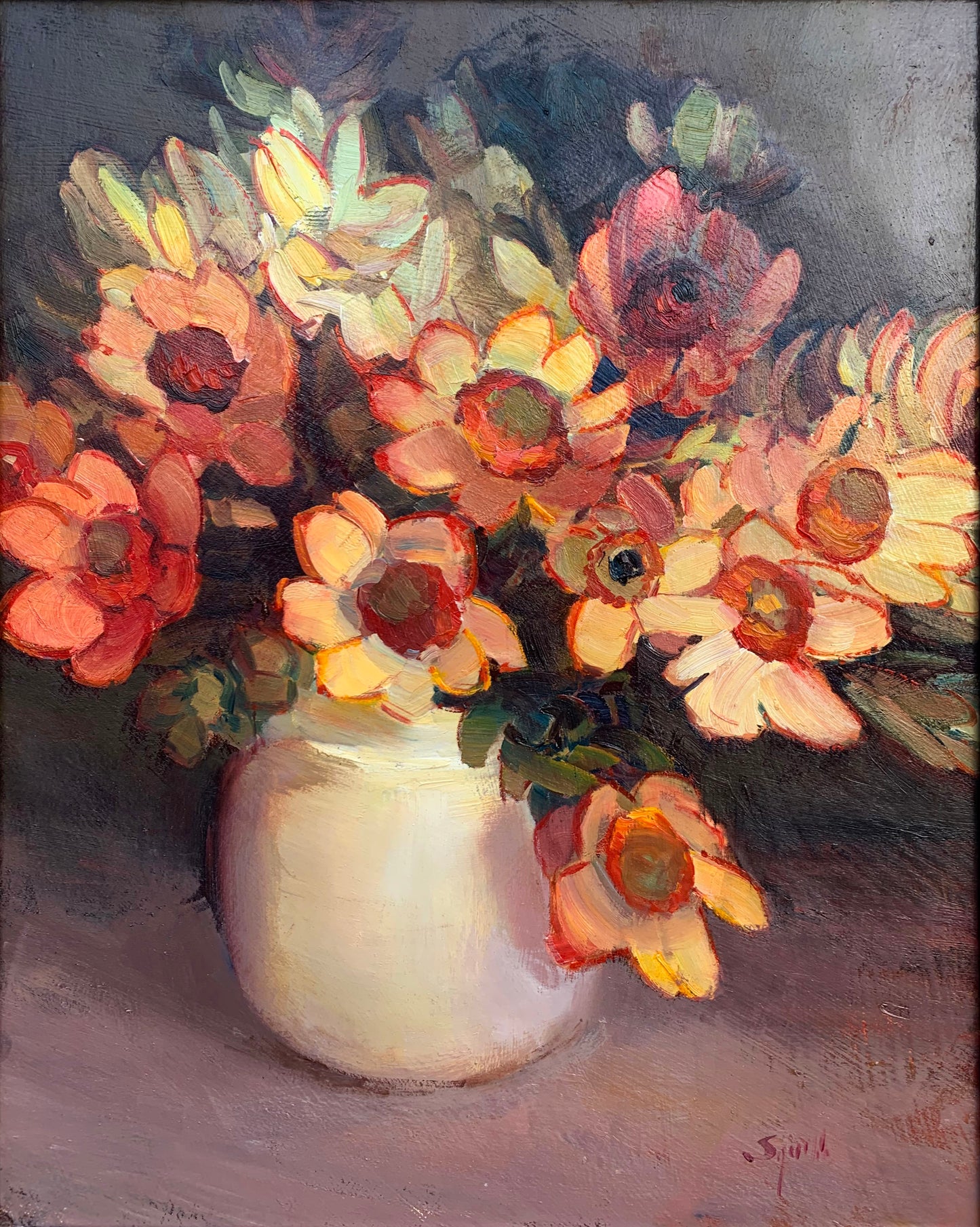 Ruth Squibb - Beautiful Daisies, 45x35cm