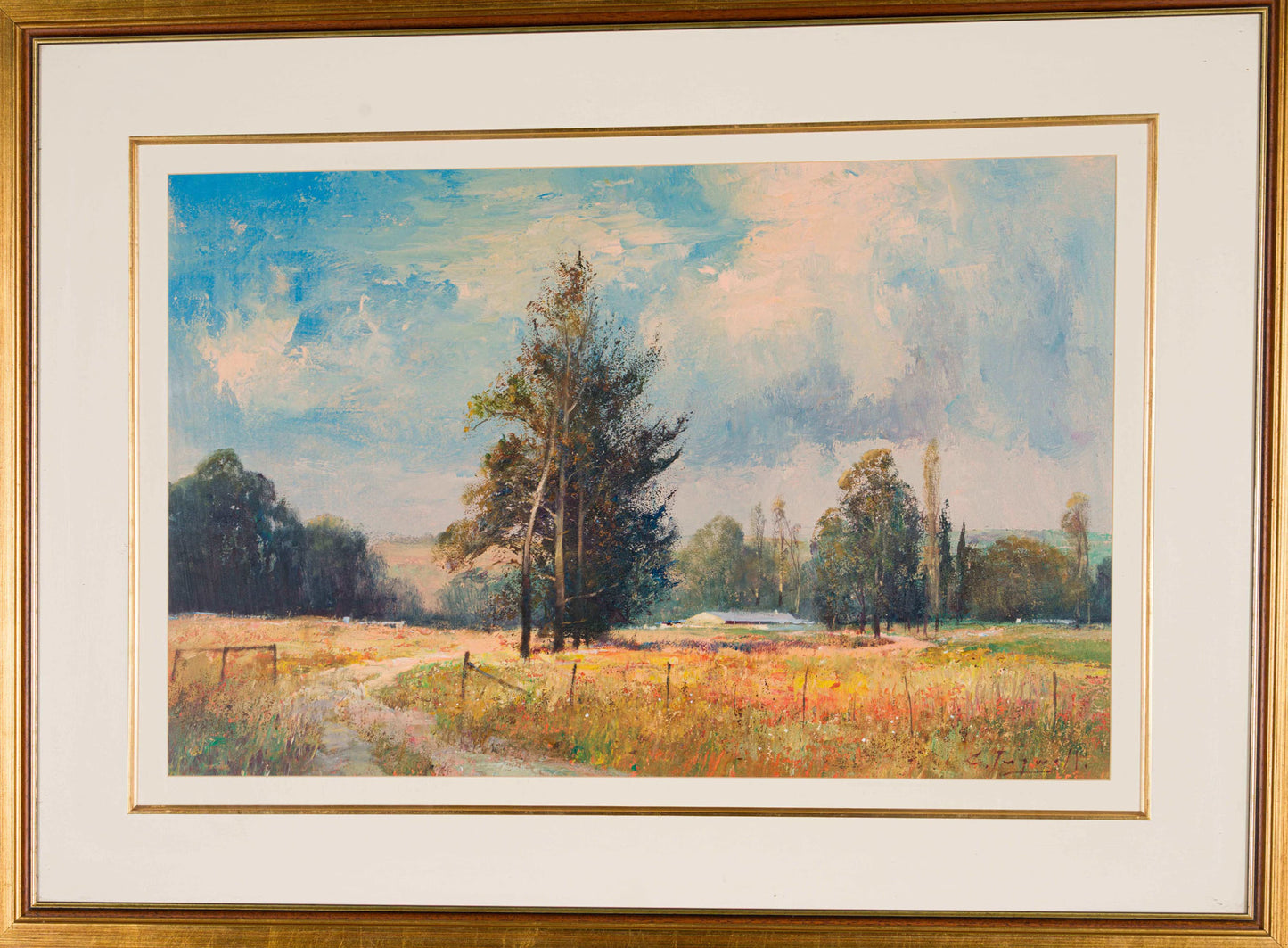 Chris Tugwell - Large colourful landscape, 90x60cm