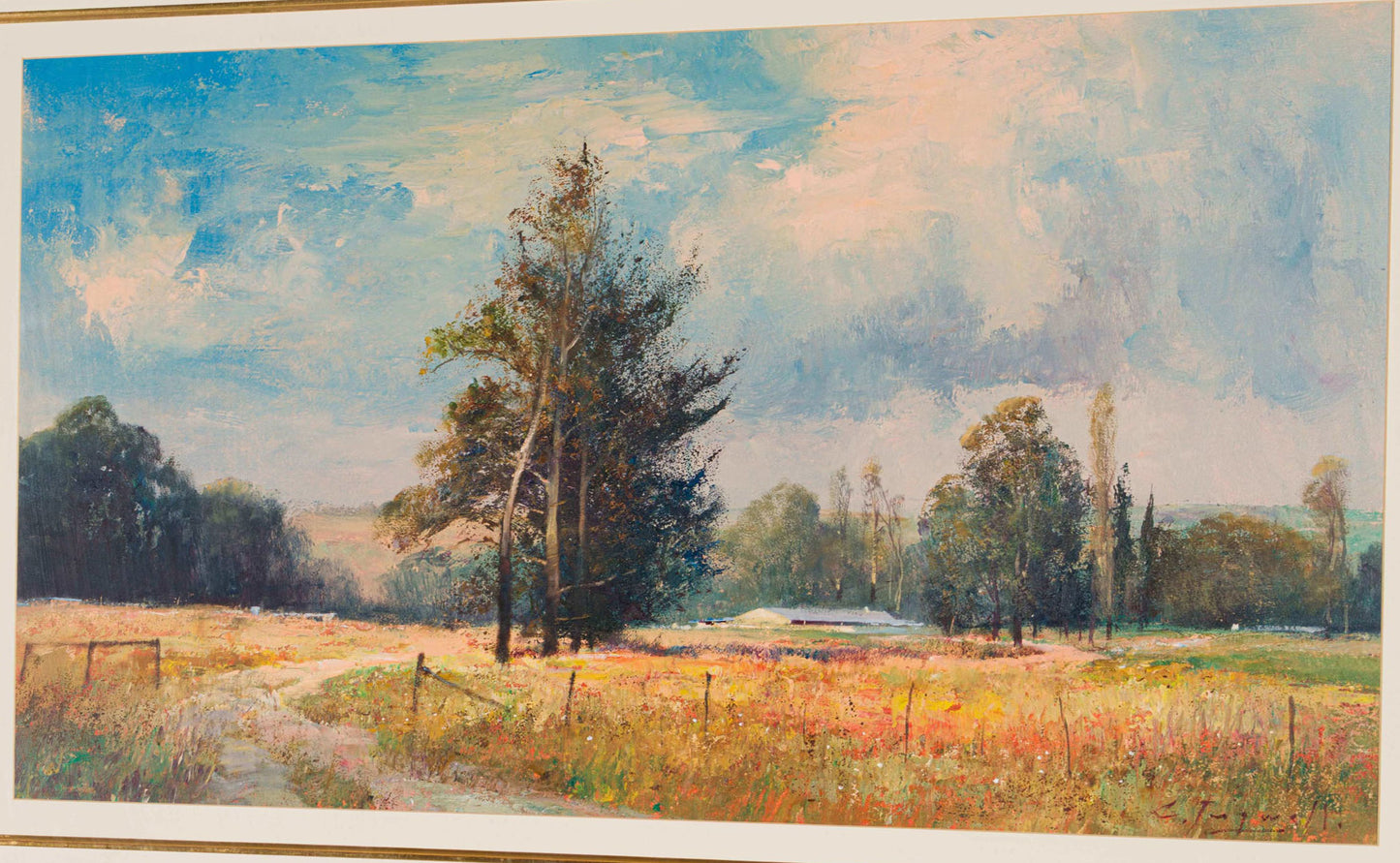 Chris Tugwell - Large colourful landscape, 90x60cm